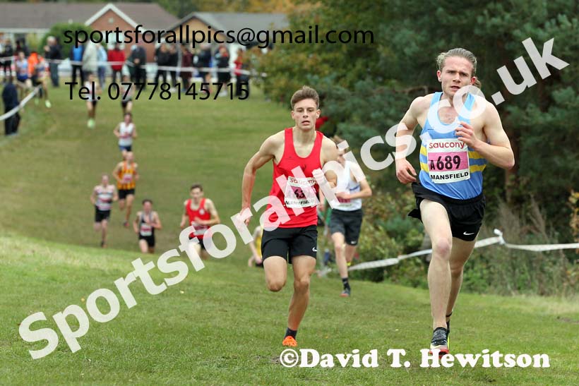 Mens under-17s 2021 National Cross Country Relays, Berry Hill Park, Mansfield. Photo: David T. Hewitson/Sports for All Pics